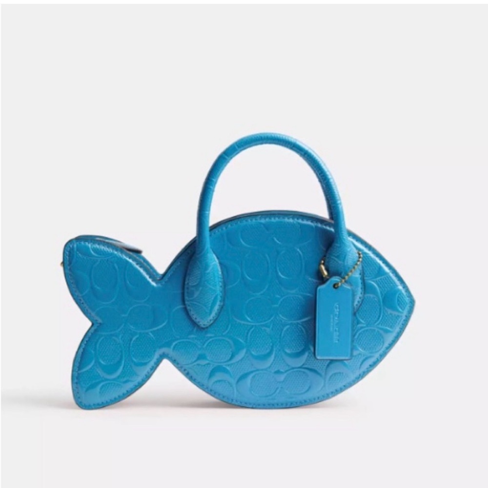 Coach Fish Bag Signature Leather - Picture 7 of 7